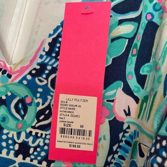 Lilly Pulitzer Kathie Flutter Sleeve Dress 00 - Picture 3 of 4